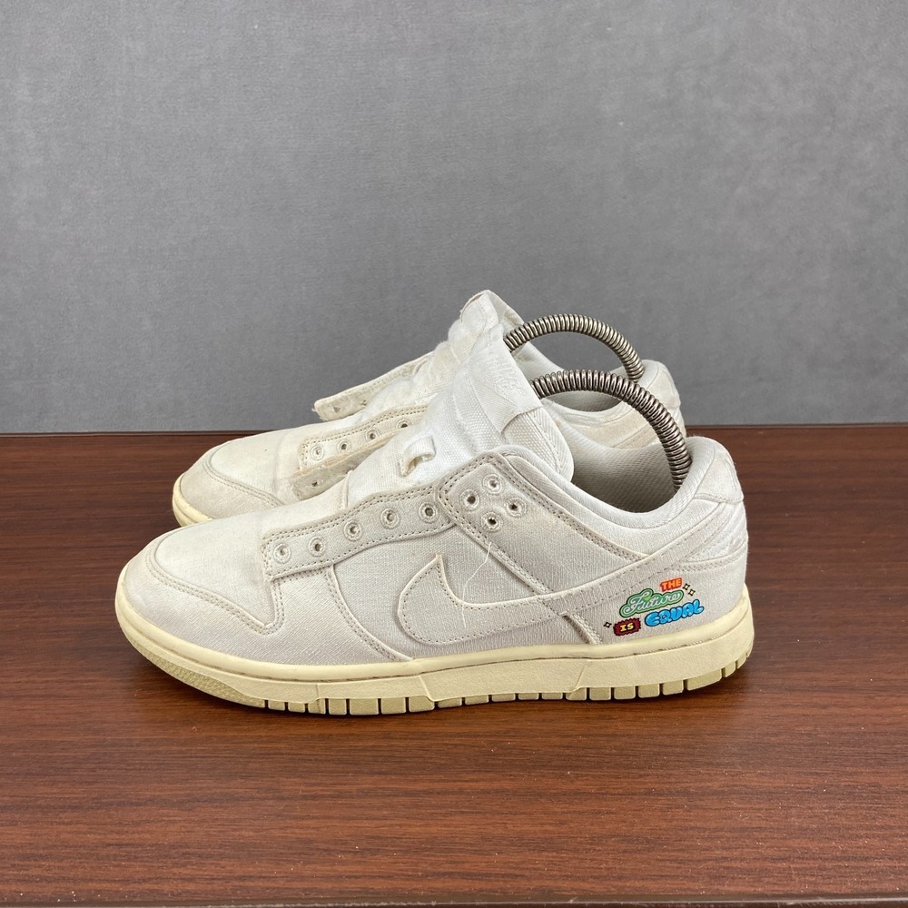 Nike Dunk Low SE The‎ Future Is Equal FD0868-133 Womens US 9 Athletic Shoes Sail
